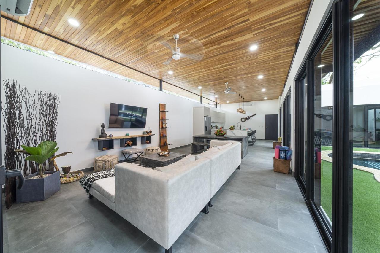 Villa Playa Potrero - New Modern House, Pool In Guitar Shape - Casa Guitarra Exterior foto